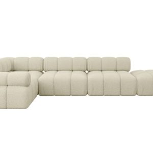 Narożnik lewostronny modułowy FELTO-L2 380x190x70 cm Beżowy 684493