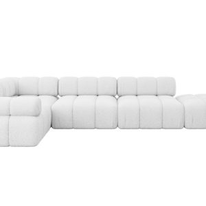 Narożnik lewostronny modułowy FELTO-L2 380x190x70 cm Biały 684540