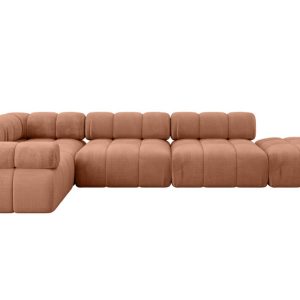 Narożnik lewostronny modułowy FELTO-L2 380x190x70 cm Morelowy 684561