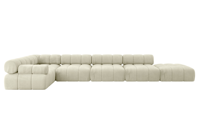 Narożnik lewostronny modułowy FELTO-L3 475x190x70 cm Beżowy 684355