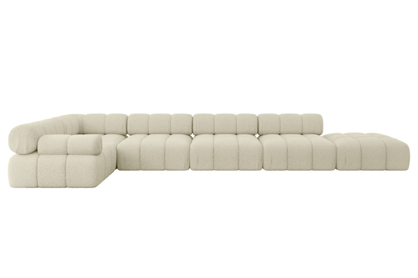 Narożnik lewostronny modułowy FELTO-L3 475x190x70 cm Beżowy 684251