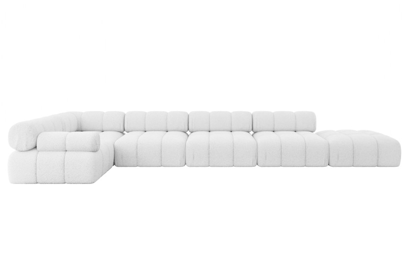 Narożnik lewostronny modułowy FELTO-L3 475x190x70 cm Biały 684225