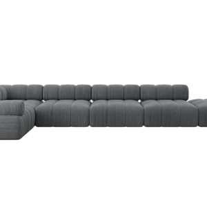 Narożnik lewostronny modułowy FELTO-L3 475x190x70 cm Grafitowy 684392