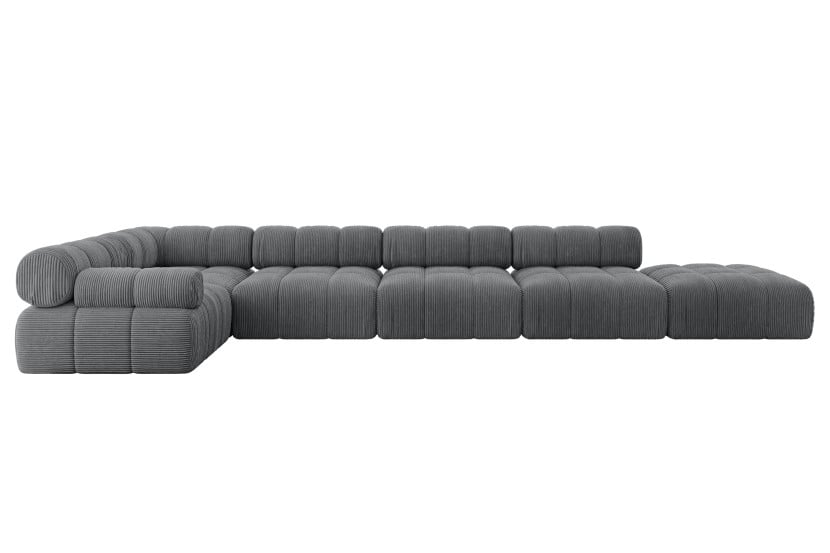 Narożnik lewostronny modułowy FELTO-L3 475x190x70 cm Grafitowy 684392