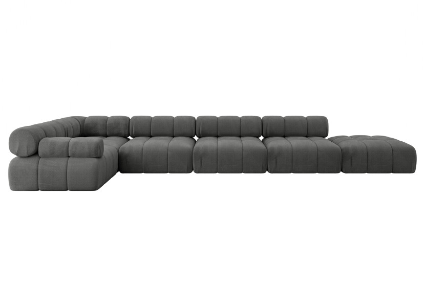Narożnik lewostronny modułowy FELTO-L3 475x190x70 cm Grafitowy 684254