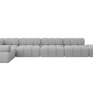 Narożnik lewostronny modułowy FELTO-L3 475x190x70 cm Jasny szary 684315