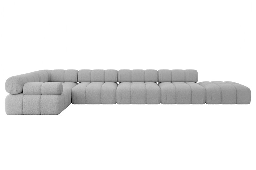Narożnik lewostronny modułowy FELTO-L3 475x190x70 cm Jasny szary 684315