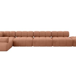 Narożnik lewostronny modułowy FELTO-L3 475x190x70 cm Morelowy 684301