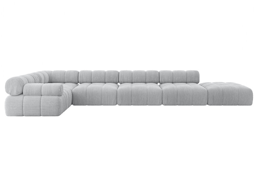 Narożnik lewostronny modułowy FELTO-L3 475x190x70 cm Szary 684391