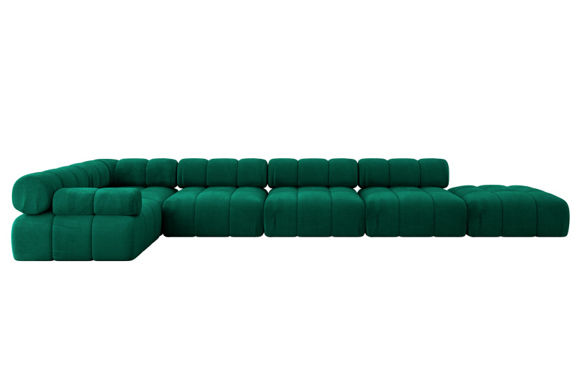 Narożnik lewostronny modułowy FELTO-L3 475x190x70 cm Zielony 684271