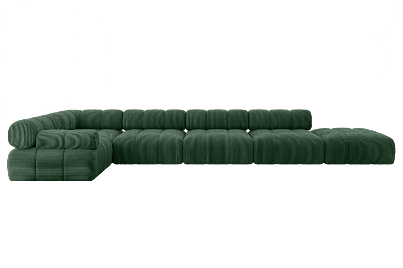 Narożnik lewostronny modułowy FELTO-L3 475x190x70 cm Zielony 684237