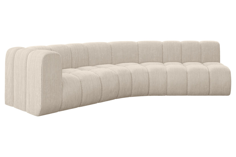 Narożnik lewostronny modułowy Karex-L1 - 308x194x70 cm Beżowy 758297