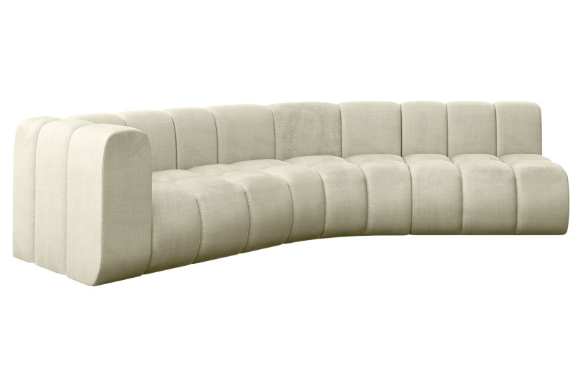 Narożnik lewostronny modułowy Karex-L1 - 308x194x70 cm Beżowy 758143