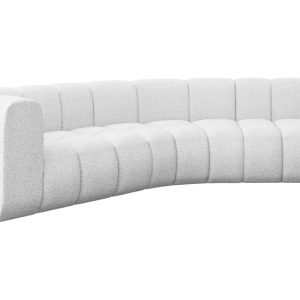 Narożnik lewostronny modułowy Karex-L1 – 308x194x70 cm Biały 758732
