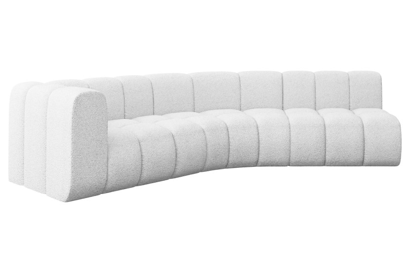 Narożnik lewostronny modułowy Karex-L1 - 308x194x70 cm Biały 758732