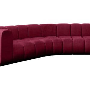 Narożnik lewostronny modułowy Karex-L1 – 308x194x70 cm Bordowy 758555