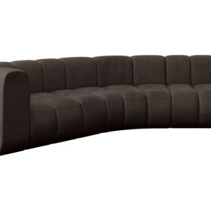 Narożnik lewostronny modułowy Karex-L1 – 308x194x70 cm Brązowy 758333