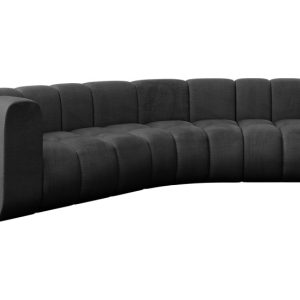 Narożnik lewostronny modułowy Karex-L1 – 308x194x70 cm Czarny 758585