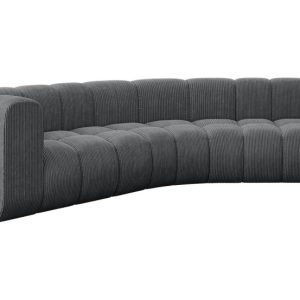 Narożnik lewostronny modułowy Karex-L1 – 308x194x70 cm Grafitowy 758686