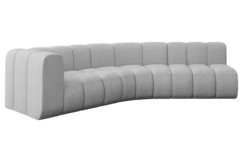 Narożnik lewostronny modułowy Karex-L1 - 308x194x70 cm Jasny szary 758521