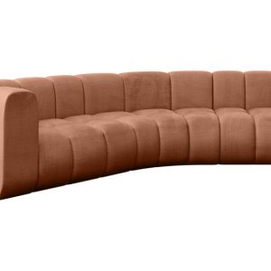 Narożnik lewostronny modułowy Karex-L1 – 308x194x70 cm Morelowy 758513