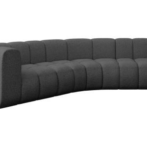 Narożnik lewostronny modułowy Karex-L1 – 308x194x70 cm Szary 758742