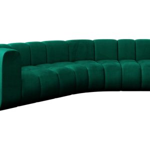Narożnik lewostronny modułowy Karex-L1 – 308x194x70 cm Zielony 758337
