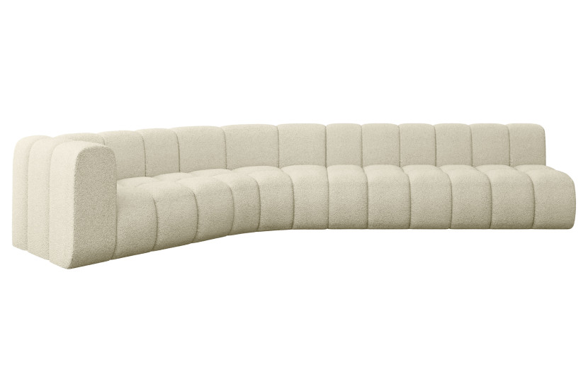 Narożnik lewostronny modułowy Karex-L2 - 399x194x70 cm Beżowy 758227