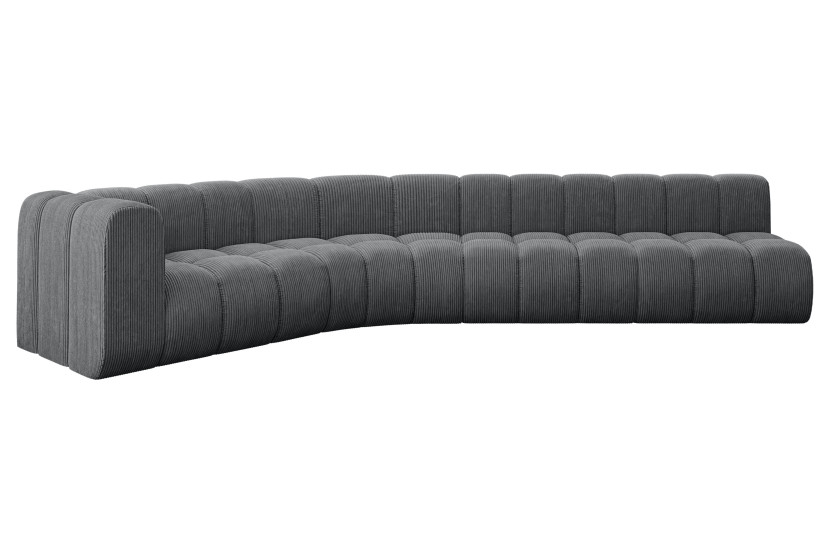Narożnik lewostronny modułowy Karex-L2 - 399x194x70 cm Grafitowy 758680