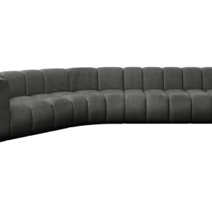 Narożnik lewostronny modułowy Karex-L2 – 399x194x70 cm Grafitowy 758426