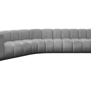 Narożnik lewostronny modułowy Karex-L2 – 399x194x70 cm Jasny szary 758730
