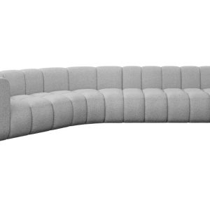 Narożnik lewostronny modułowy Karex-L2 – 399x194x70 cm Jasny szary 758338