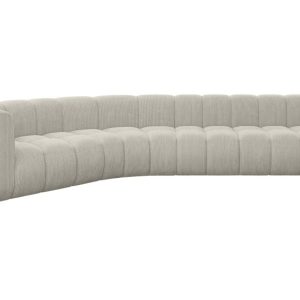 Narożnik lewostronny modułowy Karex-L2 – 399x194x70 cm Kremowy 758902