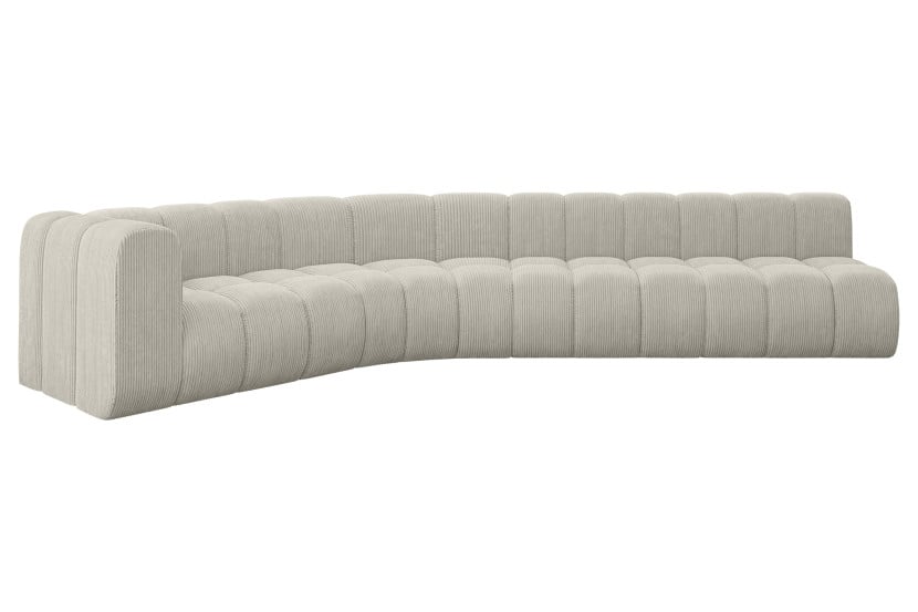 Narożnik lewostronny modułowy Karex-L2 - 399x194x70 cm Kremowy 758902