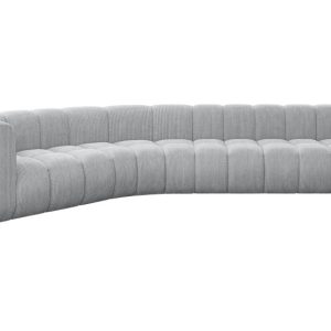 Narożnik lewostronny modułowy Karex-L2 – 399x194x70 cm Szary 758231