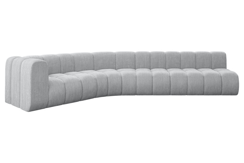Narożnik lewostronny modułowy Karex-L2 - 399x194x70 cm Szary 758231