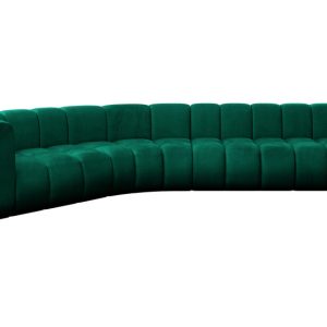 Narożnik lewostronny modułowy Karex-L2 – 399x194x70 cm Zielony 758605
