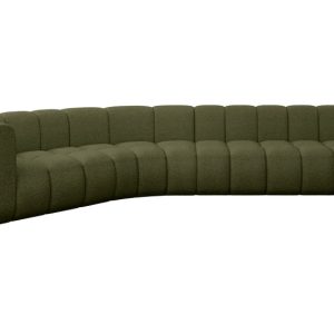 Narożnik lewostronny modułowy Karex-L2 – 399x194x70 cm Zielony 758552