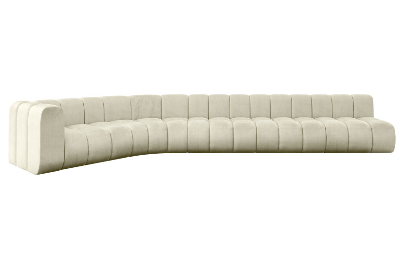 Narożnik lewostronny modułowy Karex-L3 - 490x194x70 cm Beżowy 758694