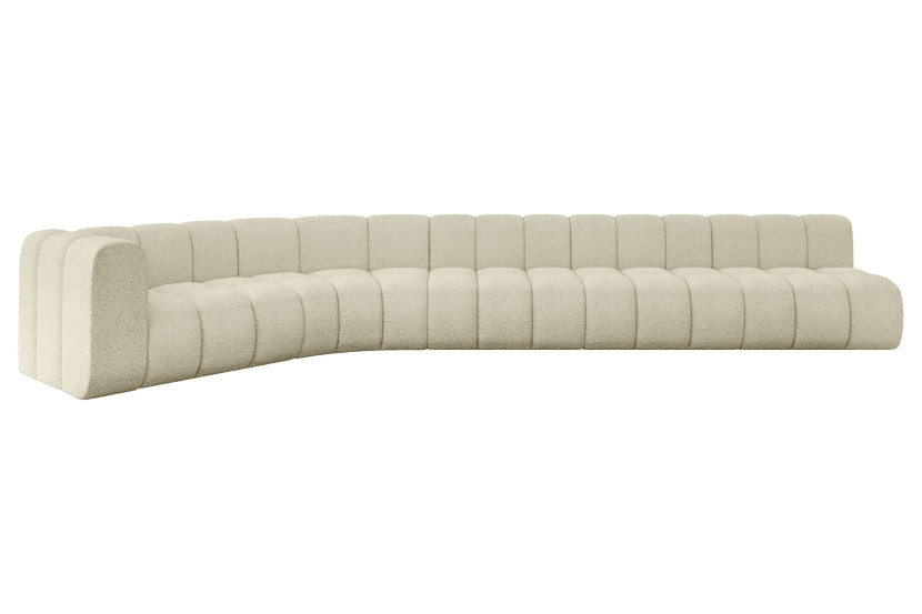 Narożnik lewostronny modułowy Karex-L3 - 490x194x70 cm Beżowy 758749