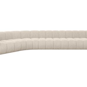 Narożnik lewostronny modułowy Karex-L3 – 490x194x70 cm Beżowy 758468