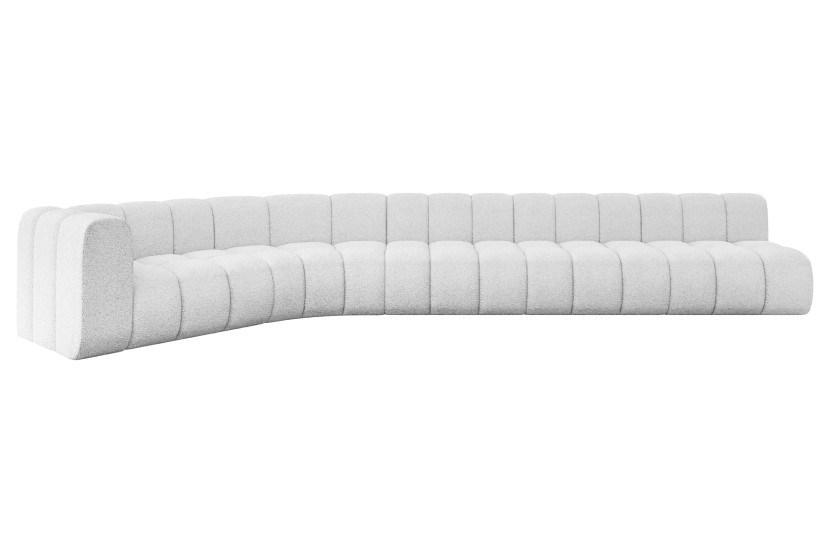 Narożnik lewostronny modułowy Karex-L3 - 490x194x70 cm Biały 758625