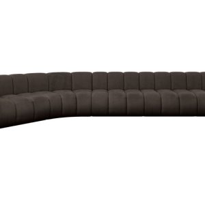 Narożnik lewostronny modułowy Karex-L3 – 490x194x70 cm Brązowy 758590