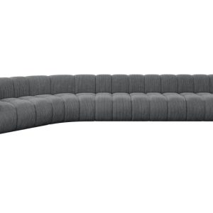 Narożnik lewostronny modułowy Karex-L3 – 490x194x70 cm Grafitowy 758529