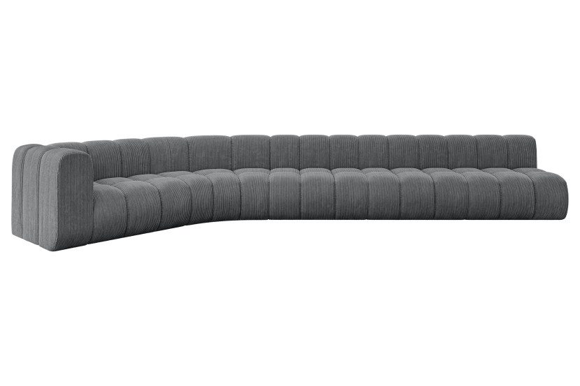 Narożnik lewostronny modułowy Karex-L3 - 490x194x70 cm Grafitowy 758529