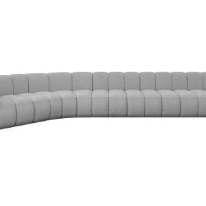 Narożnik lewostronny modułowy Karex-L3 – 490x194x70 cm Jasny szary 758923