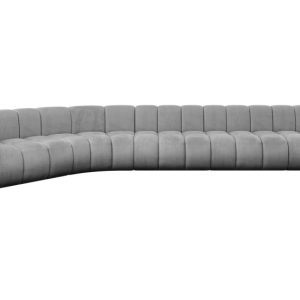 Narożnik lewostronny modułowy Karex-L3 – 490x194x70 cm Jasny szary 758149