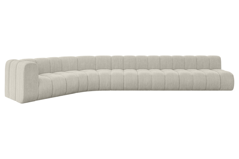 Narożnik lewostronny modułowy Karex-L3 - 490x194x70 cm Kremowy 758437