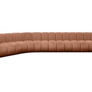 Narożnik lewostronny modułowy Karex-L3 – 490x194x70 cm Morelowy 758150