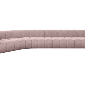 Narożnik lewostronny modułowy Karex-L3 – 490x194x70 cm Różowy 758776